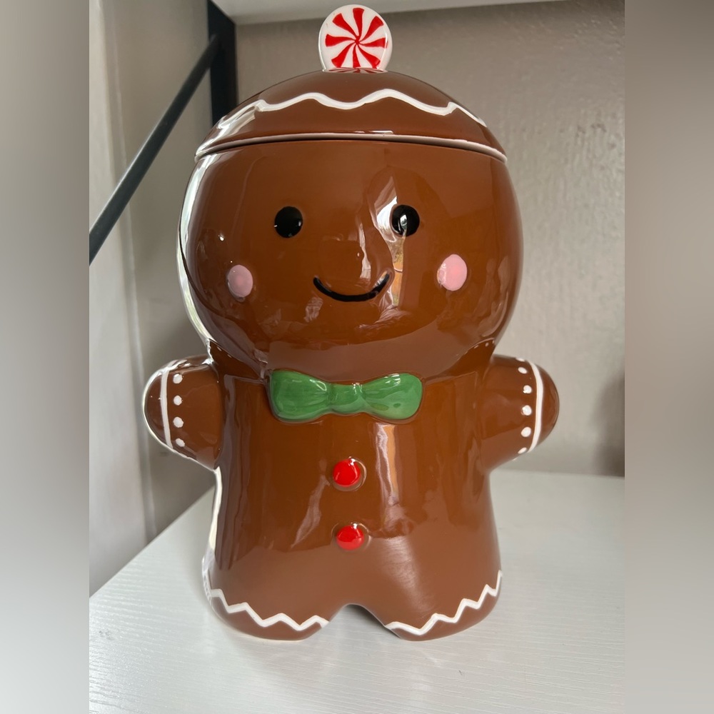Gingerbread Christmas Cookie Jar